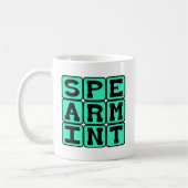 Spearmint, Zahnfleischaroma Kaffeetasse (Links)