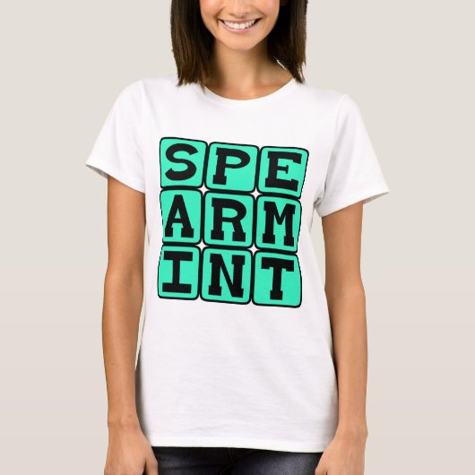 Spearmint, Zahnfleischaroma T-Shirt (Vorderseite)
