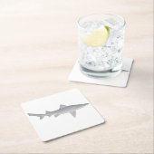 Spearzahnhai Rechteckiger Pappuntersetzer (Vor Ort)