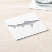 Spearzahnhai Rechteckiger Pappuntersetzer (angewinkelt)