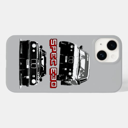 Spec E30 Racing Case-Mate iPhone Hülle (Rückseite (Horizontal))
