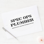 Spec Ops Plumber Ovaler Aufkleber (Umschlag)