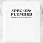 Spec Ops Plumber Ovaler Aufkleber (Tasche)