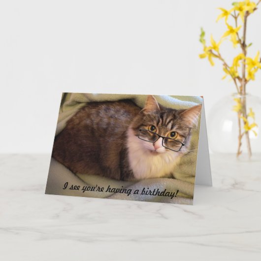 "Spec-tacular" Geburtskarte Karte (Gelbe Blume)