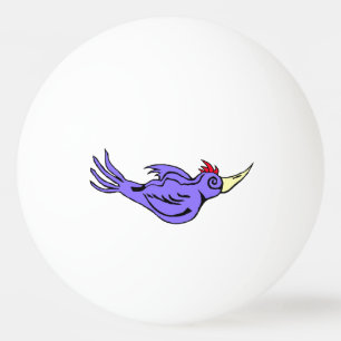Specht auf dem Ball Tischtennisball