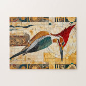 Specht-Totem – Art Deco Rhythmus Puzzle (Horizontal)