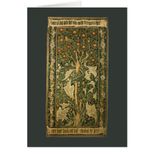 Specht von William Morris, Vintage Textilkunst