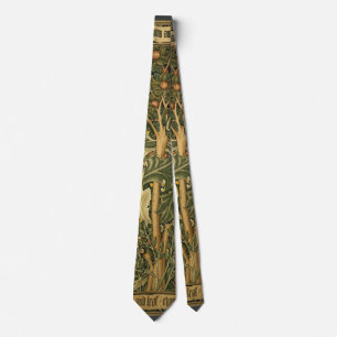 Specht von William Morris, Vintage Textilkunst Krawatte