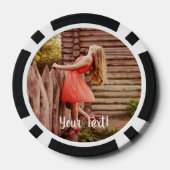Special 100. Geburtstagspartei Personalisiert Mono Pokerchips (Rückseite)