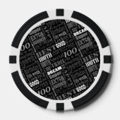 Special 100th Birthday Party Foto Monogram Pokerchips (Vorderseite)
