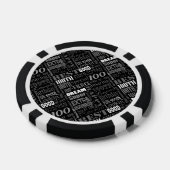 Special 100th Birthday Party Foto Monogram Pokerchips (Einzeln)