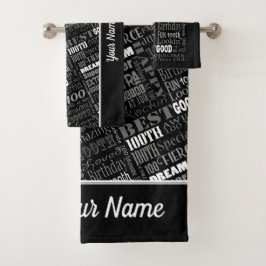Special 100th Birthday Party Personalized Ohrts Badhandtuch Set