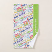 Special 100th Birthday Party Personalized Ohrts Badhandtuch Set (Handtuch)