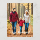 Special 1 Familienfreundliches Foto Thanksgiving Feiertagspostkarte (Vorderseite)