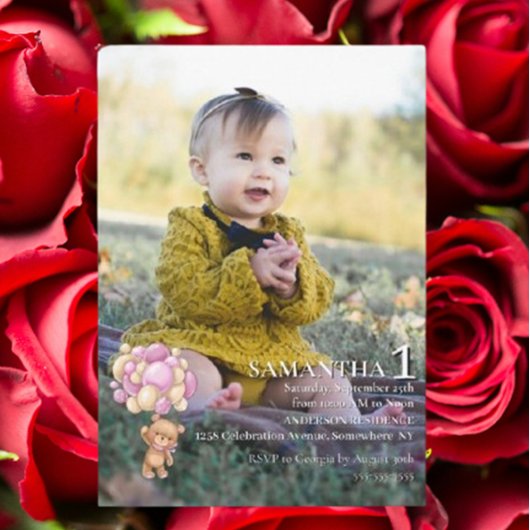 Special 1st Birthday Celebration Einladung