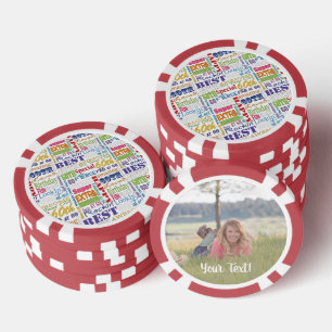 Special 60. Geburtstagspartei Personalisiert Monog Pokerchips