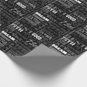 Special-75. Geburtstags-Party-personalisiertes Geschenkpapier (Ecke)