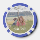 Special 75. Geburtstagspartei Personalisiert Monog Pokerchips (Rückseite)