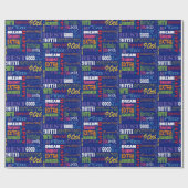 Special-90. Geburtstags-Party-personalisiertes Geschenkpapier (Flach)