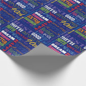 Special-90. Geburtstags-Party-personalisiertes Geschenkpapier (Ecke)