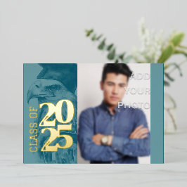 Special Abschluss Foil Einladung Adler Foto hinzuf