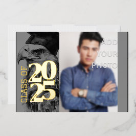 Special Abschluss Foil Einladung Adler Foto hinzuf