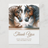 Special Add Foto Wedding Vielen Dank Postcard Postkarte (Vorderseite)