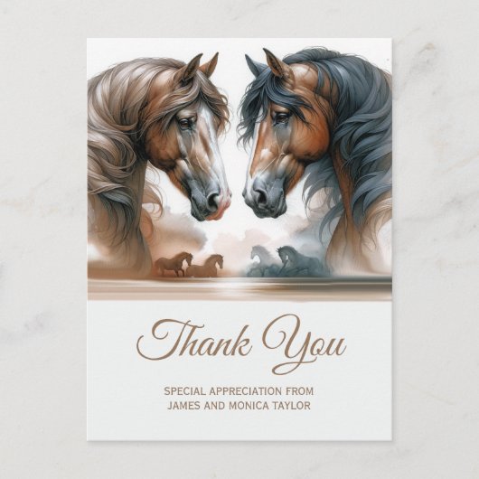 Special Add Foto Wedding Vielen Dank Postcard Postkarte (Vorderseite)