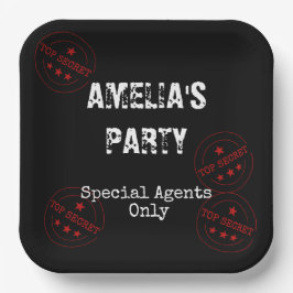 Special Agent - Spy Theme Top Secret Party Pappteller