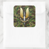 Special Air Service (SAS) Quadratischer Aufkleber (Tasche)