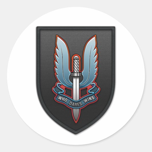 Special Air Service (SAS) Runder Aufkleber (Vorderseite)