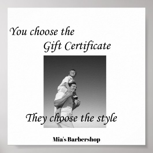 Special Beauty Salon Geschenkgutschein Plakat (Vorne)