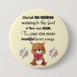 Special benötigt die inspirierend Kinder, Button