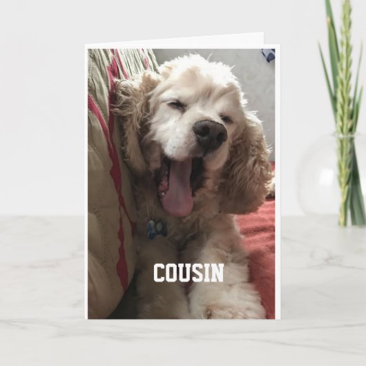 **SPECIAL BIRTHDAY** for "COUSIN" Card Karte (Vorderseite)