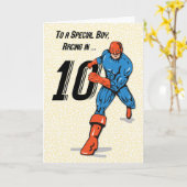 Special Boy 10. Geburtstag Superheld Karte (Gelbe Blume)