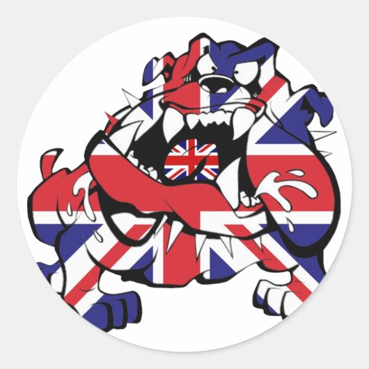 Special British Bulldog Runder Aufkleber (Vorderseite)