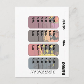 Special Bunco Post Card Einladungen