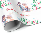 Special Caregiver Christmas Wrapping Paper Geschenkpapier (Rolleneckpunkt)