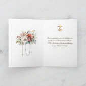 Special Couple Wedding Religious Floral Karte (Innenseite)