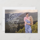 Special Day Elegantes Foto Hochzeit Einladung (Vorderseite)