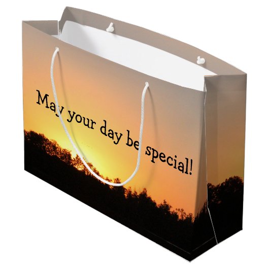 Special Day Gift Bag Große Geschenktüte (Rückseite Schrägansicht)