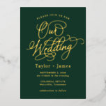 Special Day REAL FOIL Elegante Hochzeit Einladung<br><div class="desc">Einfach elegante Einladung für Ihren besonderen Tag. Besuchen Sie unsere Website unter www.berryberrysweet.com für stilvolle Schreibwaren-Designs und personalisierte Geschenke.</div>