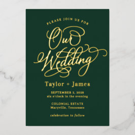 Special Day REAL FOIL Elegante Hochzeit Einladung