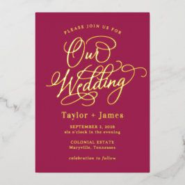 Special Day REAL FOIL Elegante Hochzeit Einladung