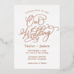 Special Day REAL FOIL Elegante Hochzeit Einladung<br><div class="desc">Einfach elegante Einladung für Ihren besonderen Tag. Besuchen Sie unsere Website unter www.berryberrysweet.com für stilvolle Schreibwaren-Designs und personalisierte Geschenke.</div>