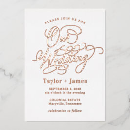 Special Day REAL FOIL Elegante Hochzeit Einladung