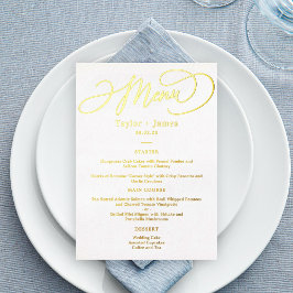 Special Day REAL FOIL Elegante Menu Karte