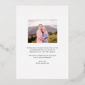 Special Day REAL FOLIE Foto Danke Karte (Rückseite)