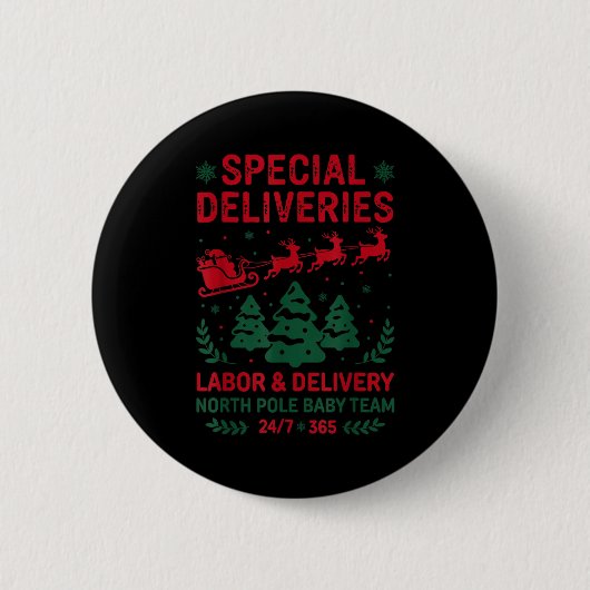Special Deliveries Labor And Delivery Baby Nurse C Button (Vorderseite)