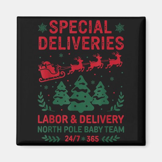 Special Deliveries Labor And Delivery Baby Nurse C Magnet (Vorne)